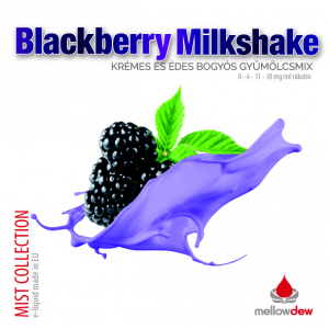 elektromos cigi mellow dew blackberry milkshake