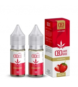 Mellow Dew CBD vape juice - Strawberry 300mg földieper