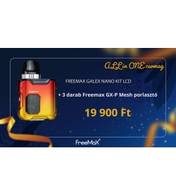 ALLinONE csomag Freemax Galex Nano kit LCD POD ecigi készülék Silver Orange